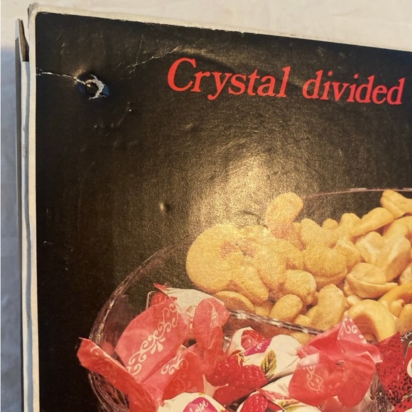 Vintage Daisy and Button Veropa French Crystal Divided Dish - Picture 6 of 7